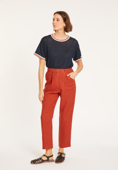 Linen pocket pants - Victoire