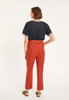 Linen pocket pants - Victoire