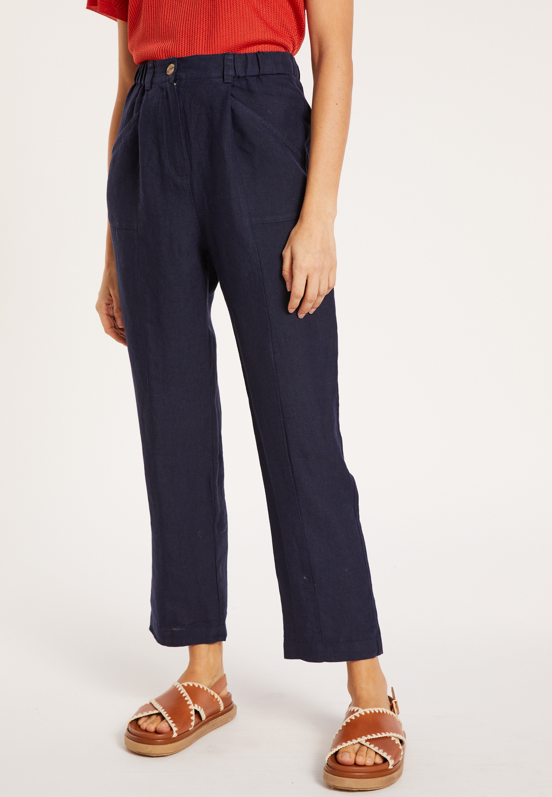 Linen pocket pants - Victoire
