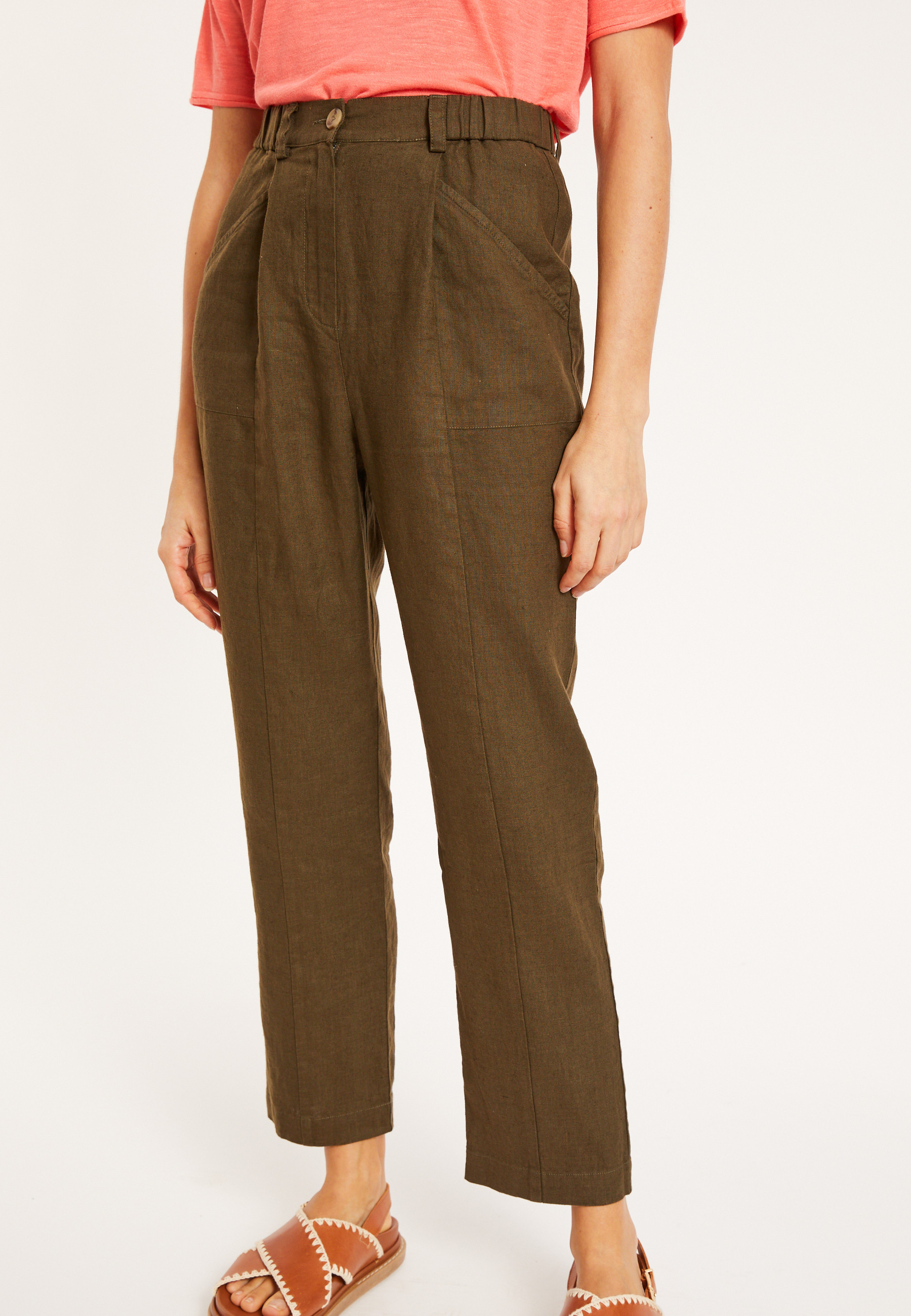 Linen pocket pants - Victoire