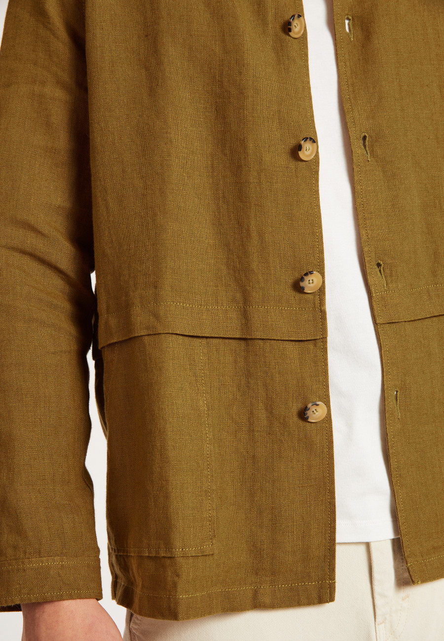 Linen buttoned jacket with pockets - Dallas