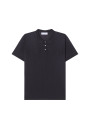 Polo manches courtes en Fil Lumière - Babar 8040 marine - 05 Bleu marine