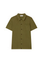 Chemise manches courtes en coton brossé - Dominique