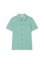 Chemise manches courtes en coton brossé - Dominique