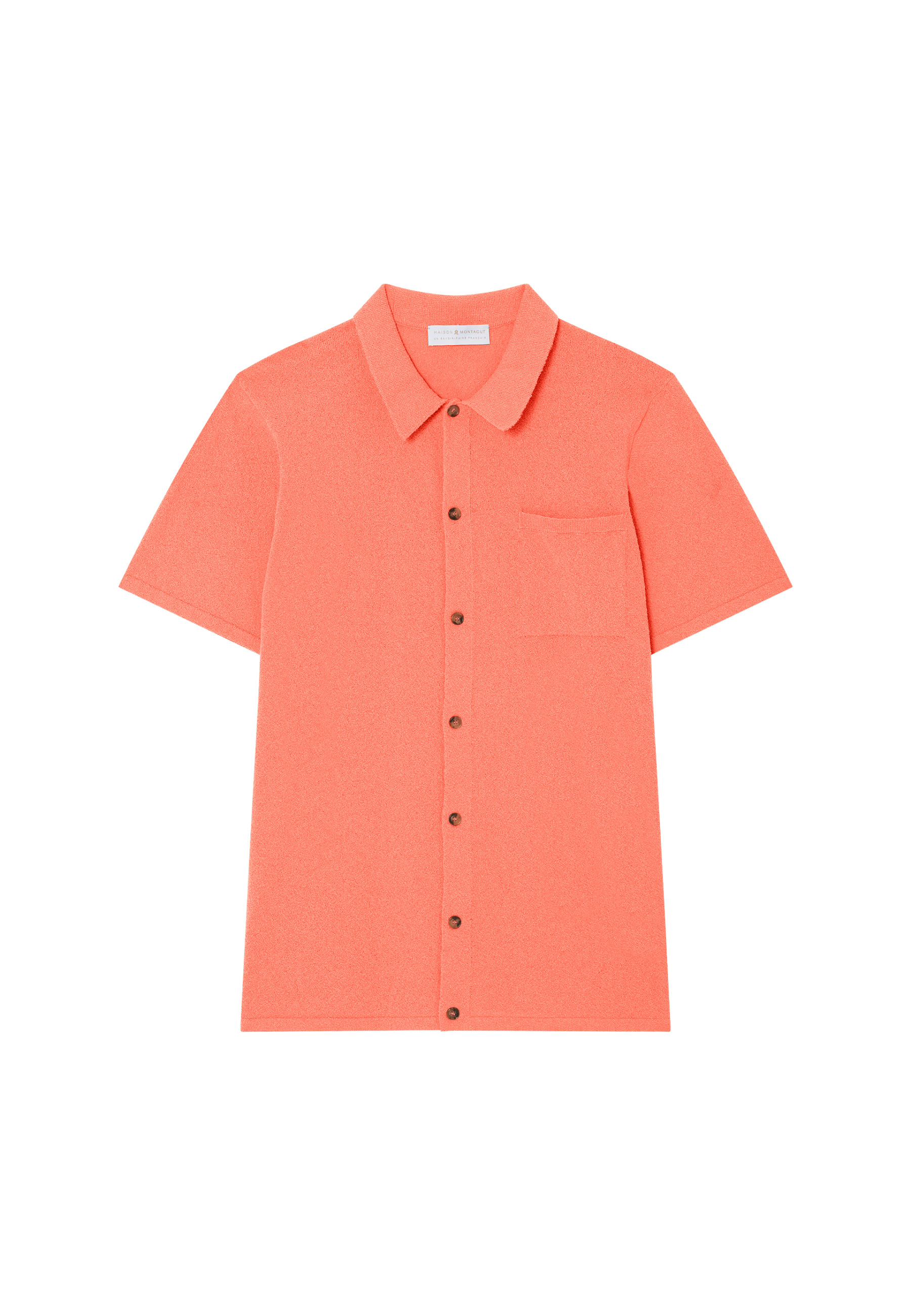 Chemise manches courtes en coton brossé - Dominique