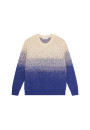 Pull bicolore en coton brossé - Doryan