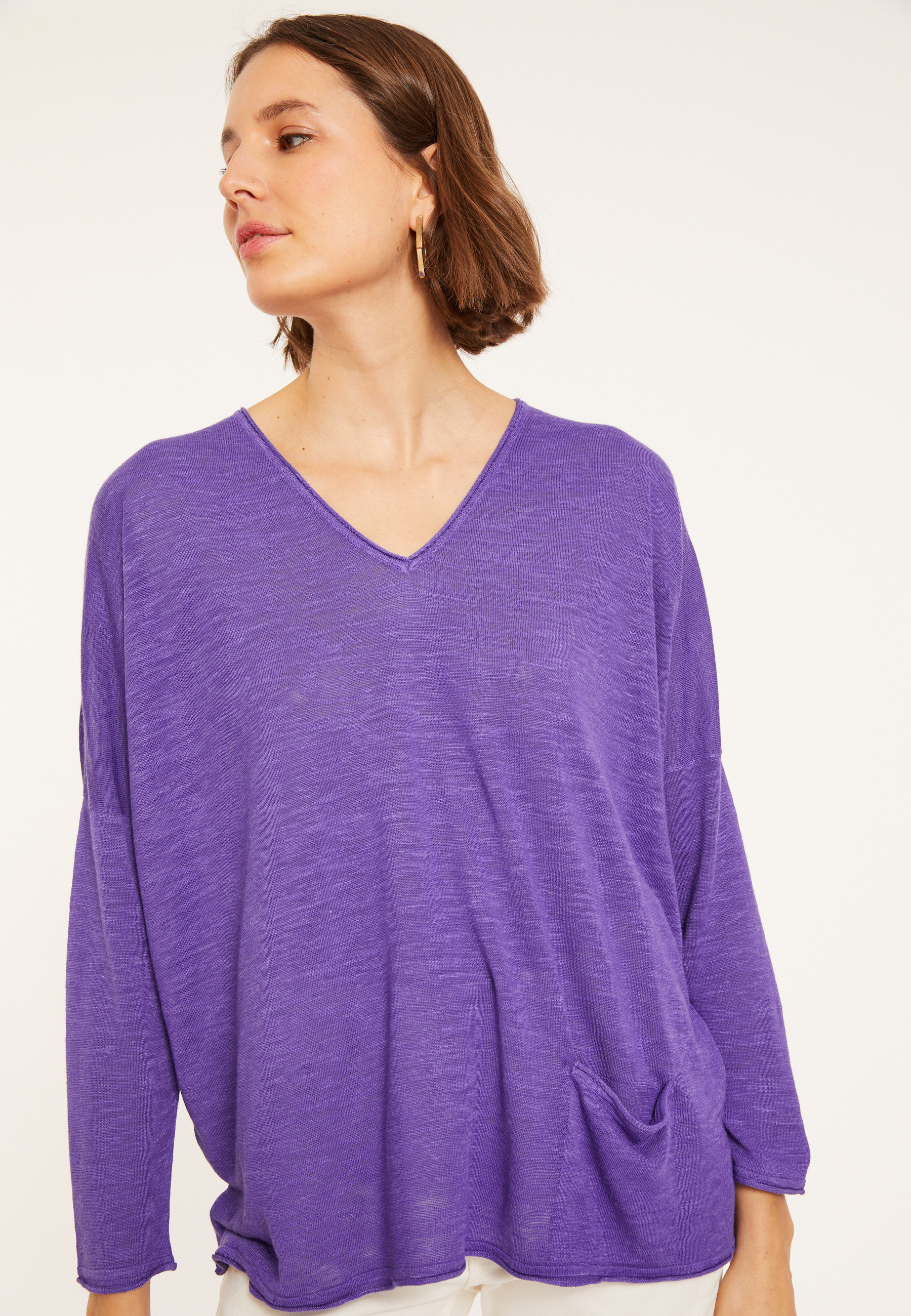 Loose-fit slub linen T-shirt - Balou