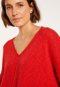 Loose cotton and linen jumper - Thalie