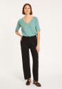 Pantalon à poches en coton - Mederise 8010 - 01 Noir