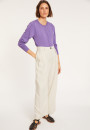 Cotton round neck cardigan - Manel
