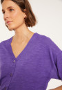 Flamed linen button-down t-shirt - Maddie