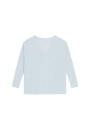 Oversized v-neck flamed linen t-shirt - Beja