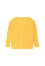 T-shirt oversize col v en lin flammé - Beja