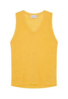 Slub linen tank top - Tahiti