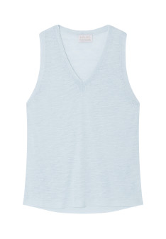 Slub linen tank top - Tahiti