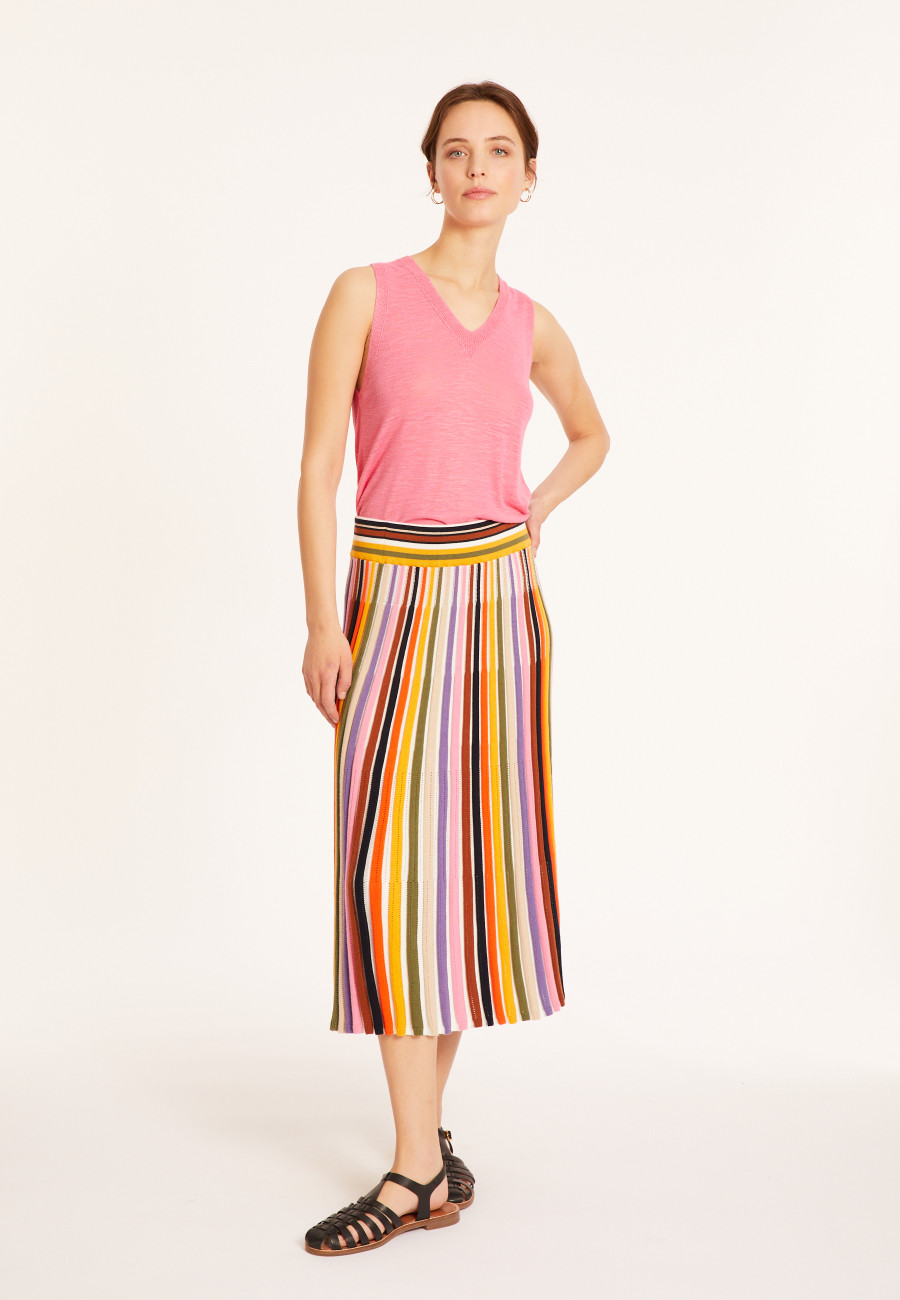 Débardeur en lin flammé - Tahiti