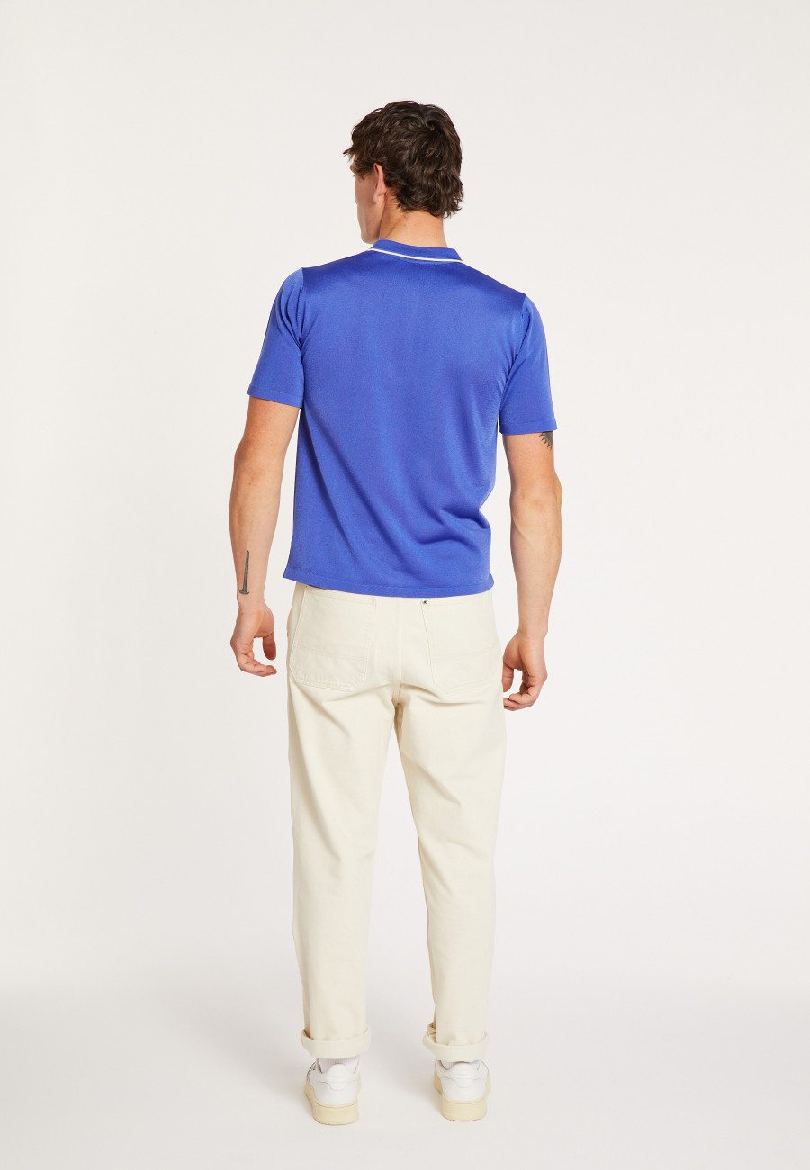 Short-sleeved shirt in Fil Lumière - Roman