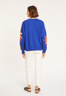 Fancy sweater in organic cotton - Mariane