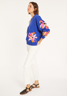 Fancy sweater in organic cotton - Mariane