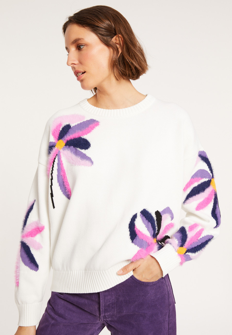 Fancy sweater in cotton - Mariane