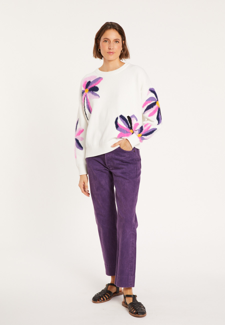 Fancy sweater in cotton - Mariane