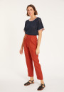 Linen T-shirt with round neck - Morwena