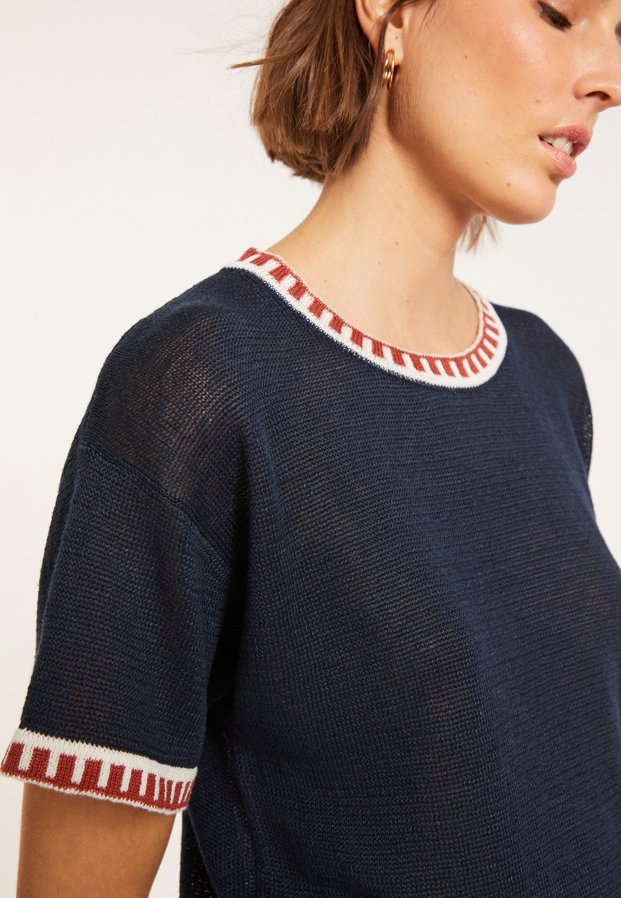 T-shirt col rond en lin - Morwena