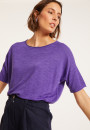 Flamed linen full sleeve elbow t-shirt - Taslim