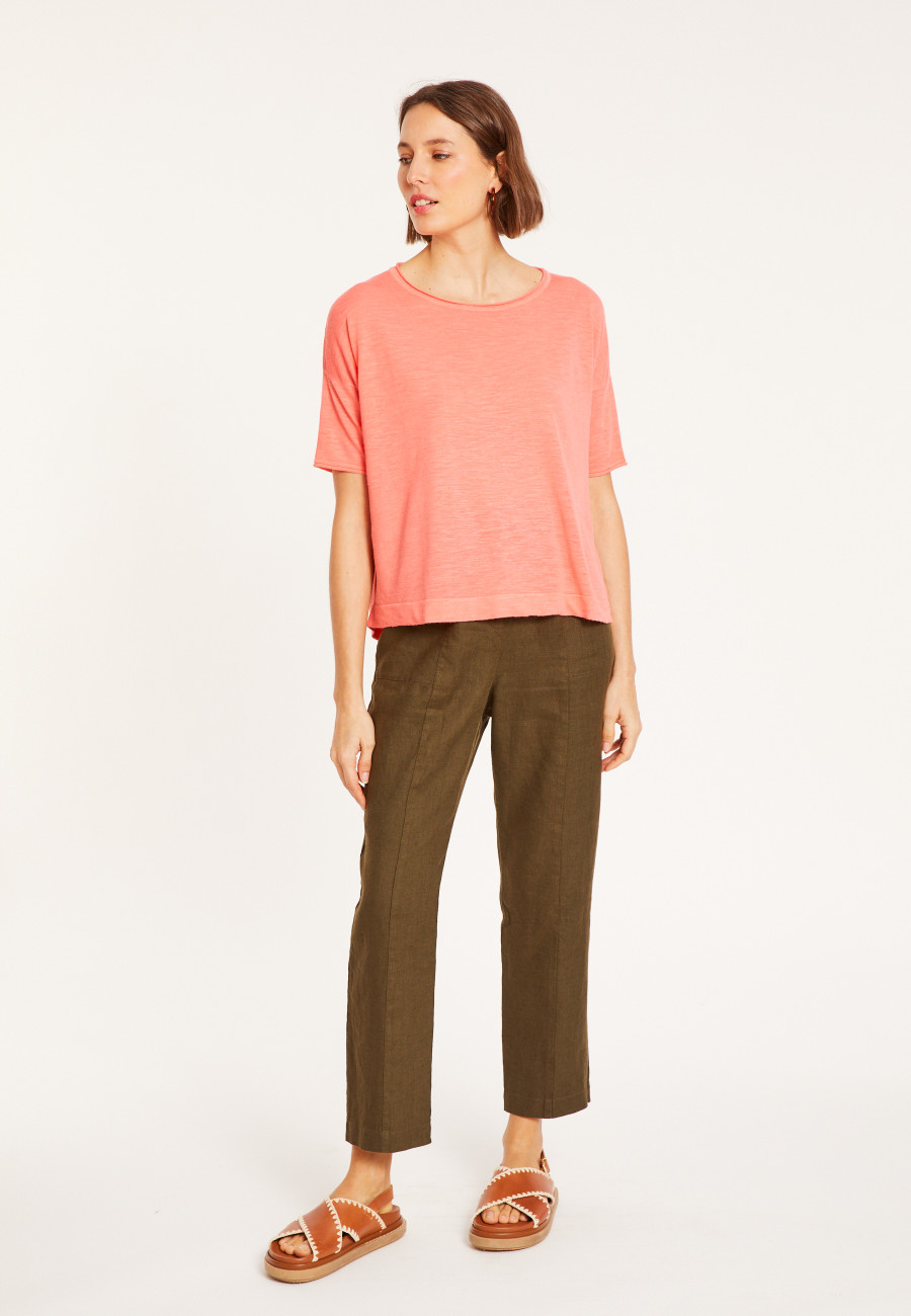 T-shirt en lin flammé - Taslim