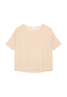 Flamed linen full sleeve elbow t-shirt - Taslim