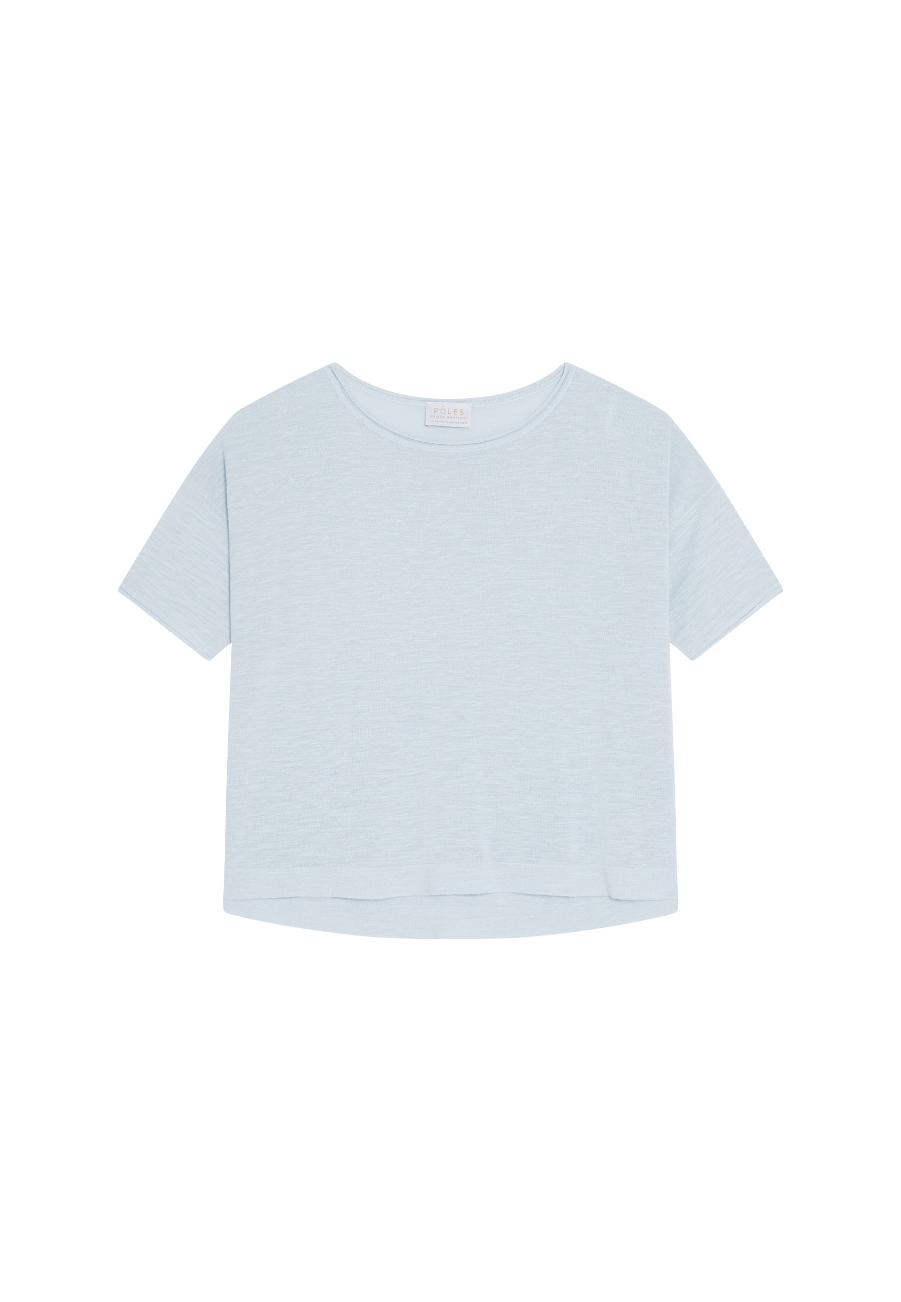 T-shirt ample manches coudes en lin flammé - Taslim