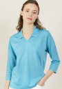 Polo ajouré manches 3/4 - Anaelle 4989 concierge - 51 Bordeaux