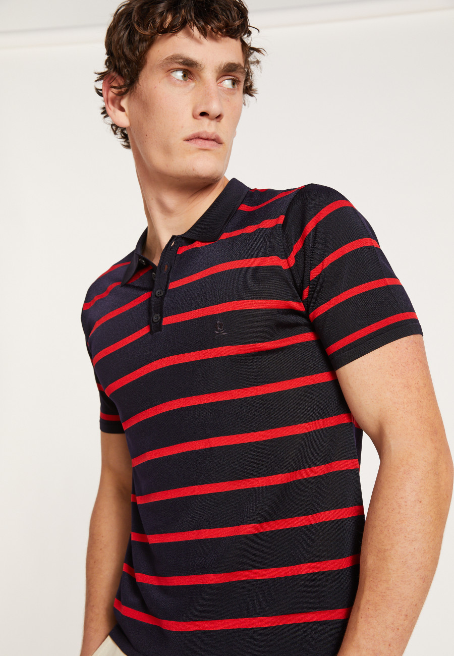 Striped poloshirt Fil Lumière - Harold