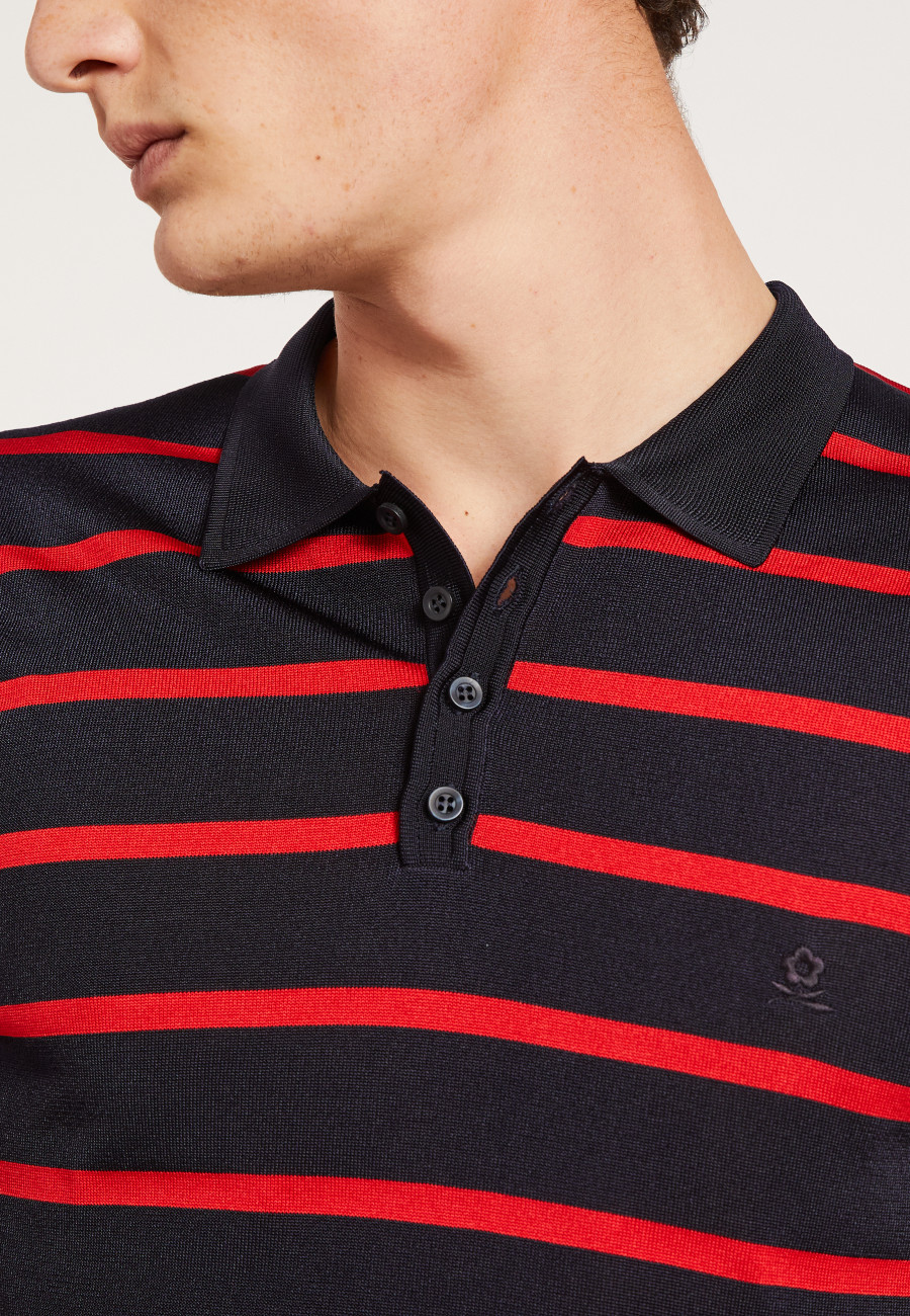 Striped poloshirt Fil Lumière - Harold