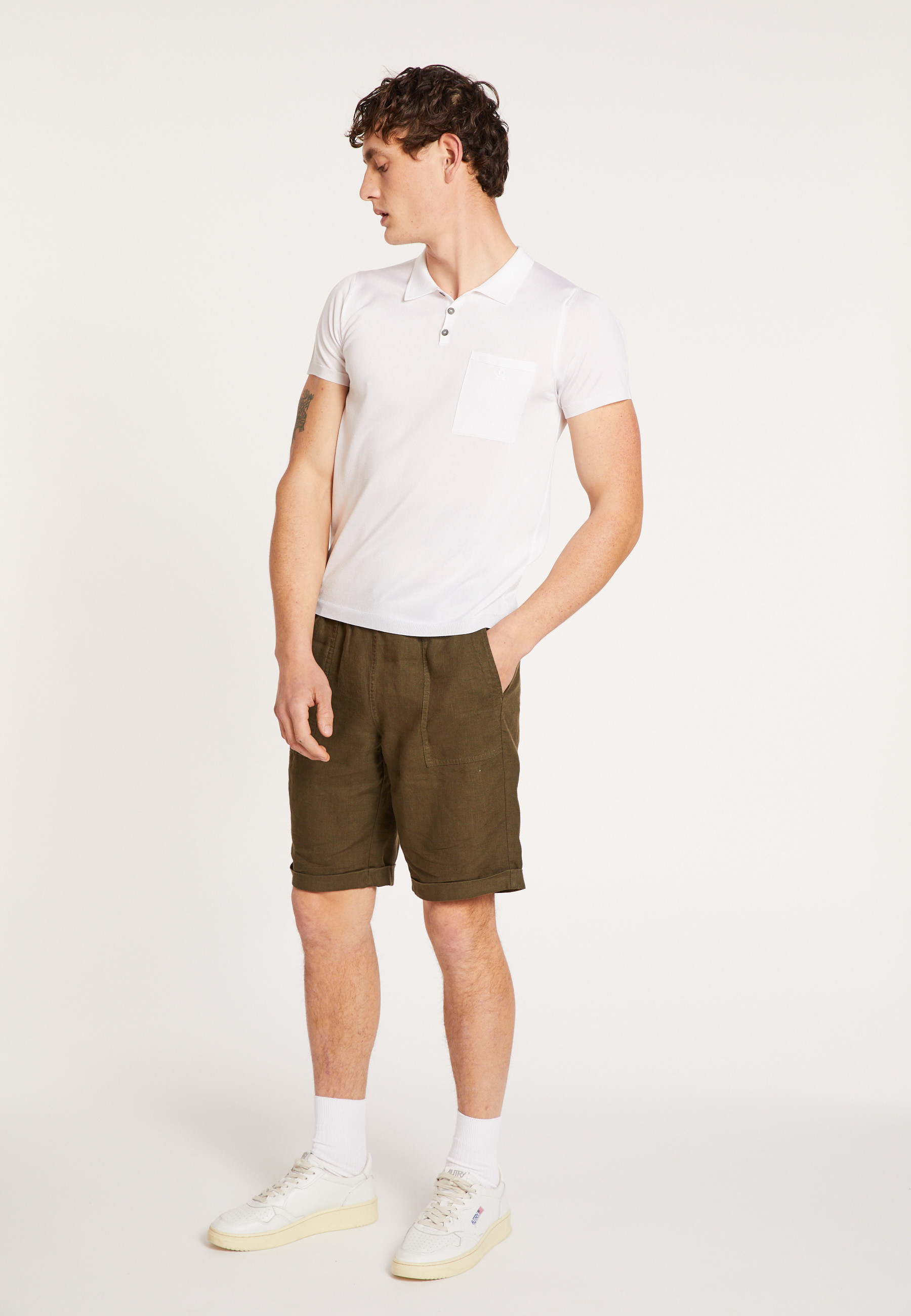 Polo en Fil Lumière poche avant - Blaze 6800 blanc - 02 Blanc