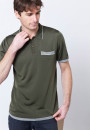 Polo fines rayures Fil Lumière Laurentin 6042 flot - 06 bleu moyen
