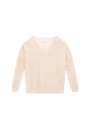 T-shirt oversize col v en lin flammé - Beja