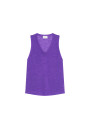 Slub linen tank top - Tahiti