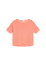 T-shirt ample manches coudes en lin flammé - Taslim