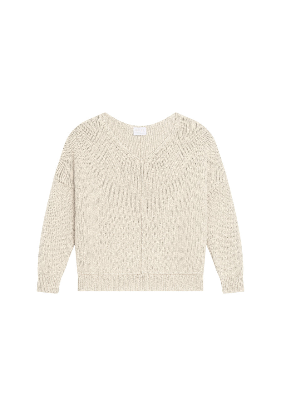 Loose cotton and linen jumper - Nathalie