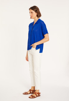 Flamed linen blouse - Pablito