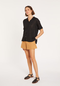 Flamed linen blouse - Pablito