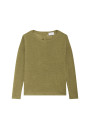 T-shirt en lin flammé boutonné dos - Polly