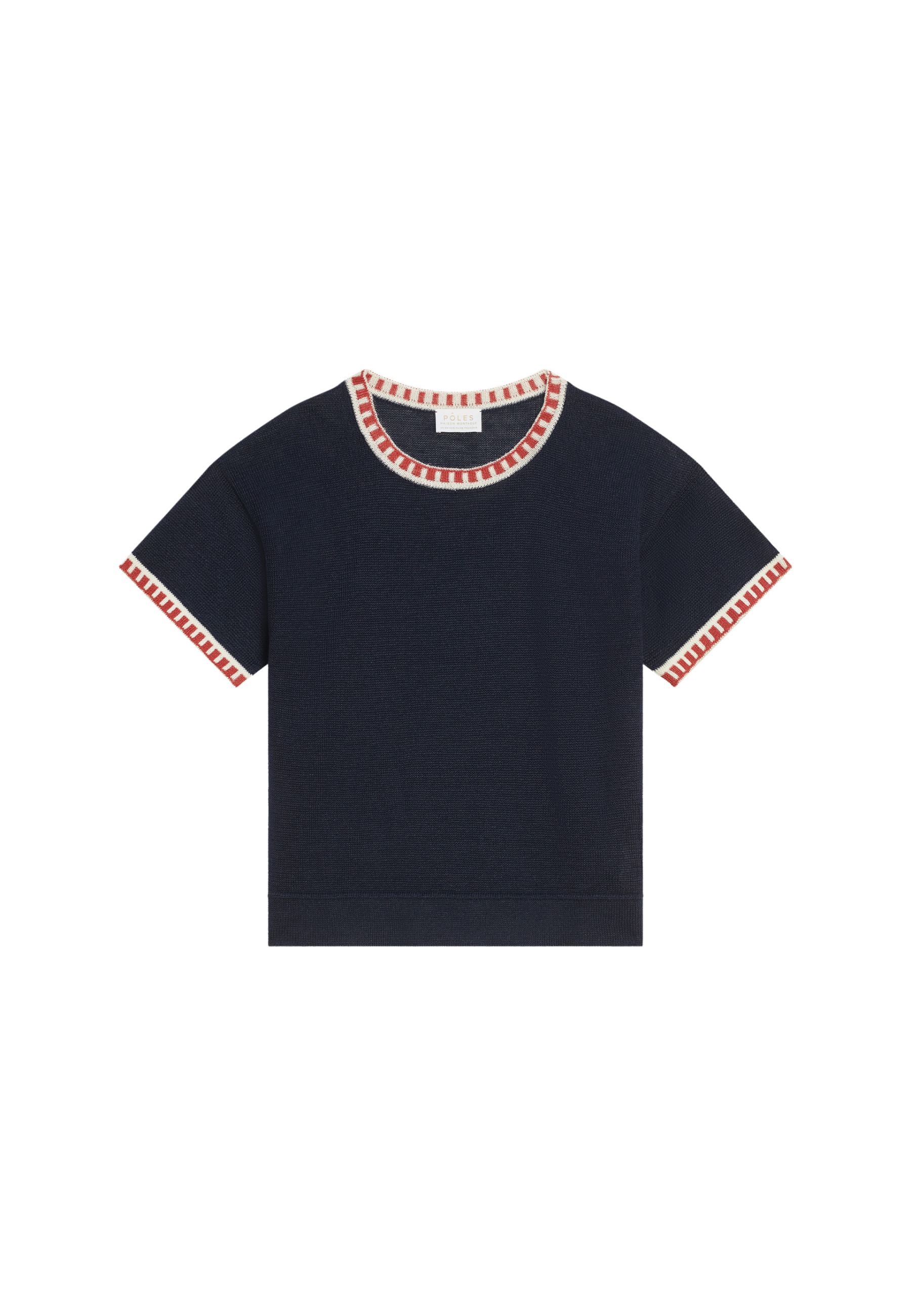 Linen T-shirt with round neck - Morwena