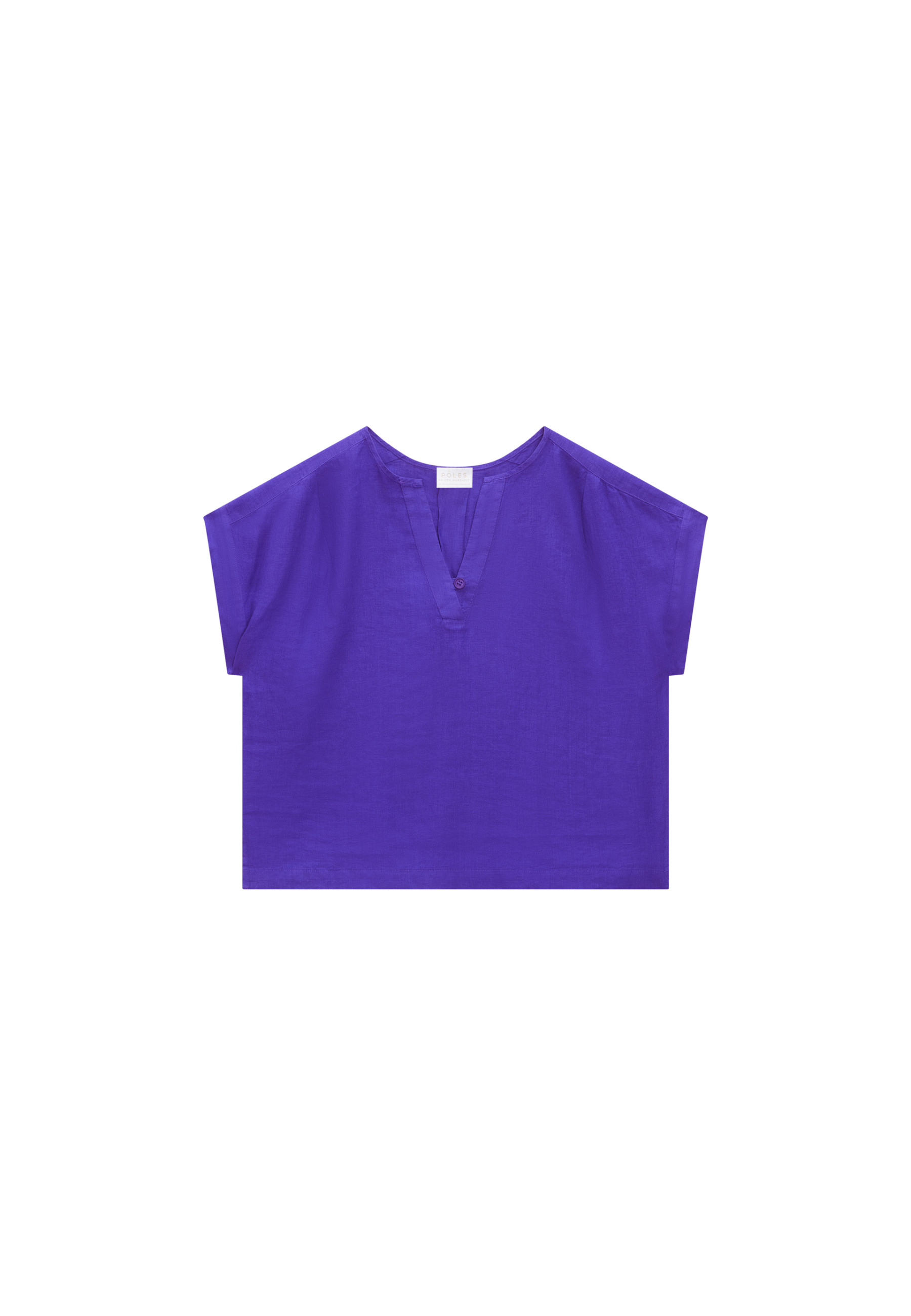 Blouse en lin manches courtes - Virginie