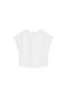 Short sleeve linen blouse - Virginie
