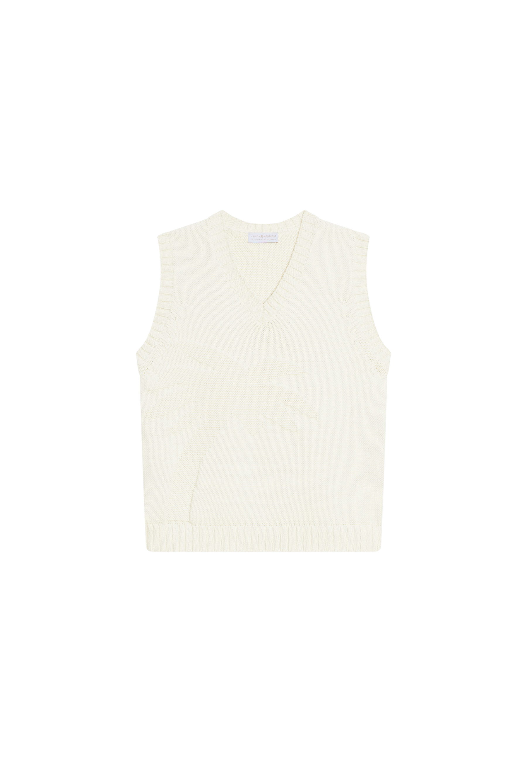 Sleeveless V-neck cotton sweater - Manon