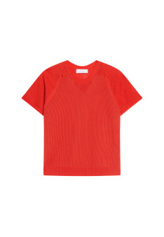 Ribbed Fil Lumiere T-shirt - Malory