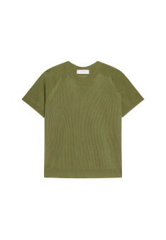 Ribbed Fil Lumiere T-shirt - Malory