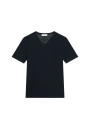 T-shirt col V en lin flammé - Reuben